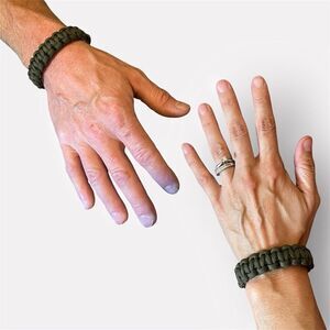 Paracord Bracelet NEW Unisex Olive Drab Green Adjustable Handmade USA